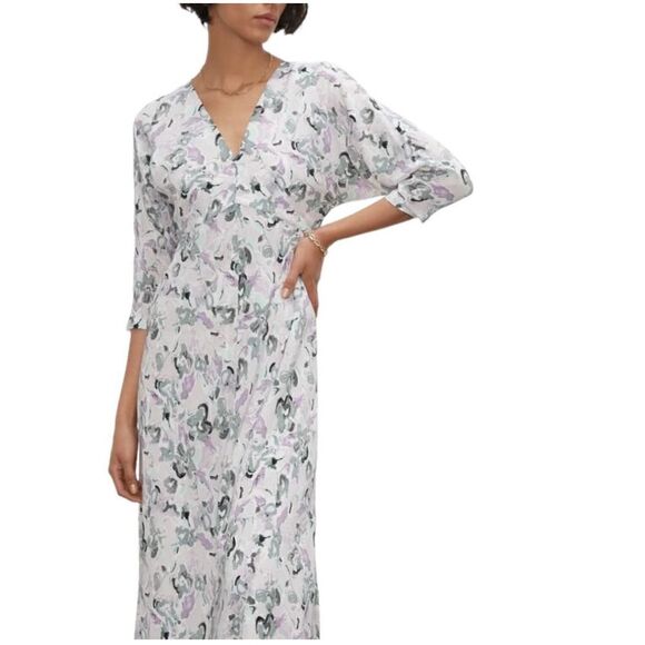 Club Monaco Drape Sleeve Dress 00 - Picture 4 of 13